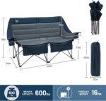 TIMBER RIDGE Fully Padded Double Camping Chair